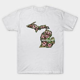 Michigan State Flowers T-Shirt